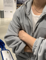 [Set-up]Find fleece sweat zip-up pants