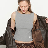 Essential Boat-Neck Grey
