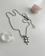 cjn Lucky Clover Kitch Two Way Bold Necklace
