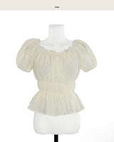 [ md pick ] fair punching off lace top / bl