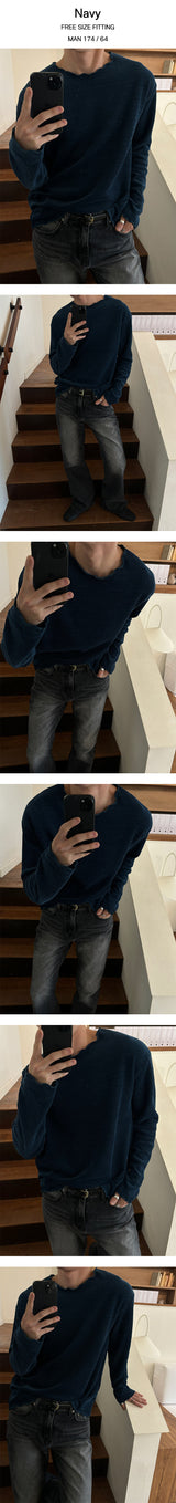 [F/W] ウォッシングニットロングスリーブ(5color)