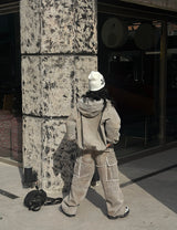[UNISEX] Vintage Washing Cargo Wide Pants