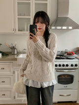 #MR Twist Loose Wool Knit (4color)