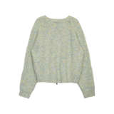 ファジーマールドニットジップアップ (3 COLORS)