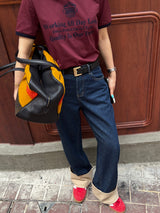 TURN-UP DENIM PANTS code 23002