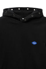 Punch Hole Hoodie_Black