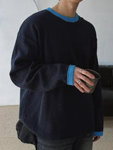 [A-T0052] ワッフルリンガーロングTシャツ (3色)