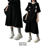 Kedin Side Pintuck Slit Banding Bermuda Shorts