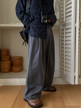 Hounds three-tuck wide slacks