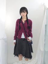 Vivid Hidden Burton Knit Cardigan