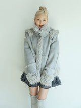 REVERSIBLE SHEARLING JACKET(BLUE)