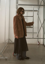 FAUX FUR SINGLE JACKET