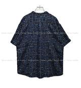 TOZ loose fit tweed half shirt