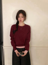 Winter Daily Mood Basic Round Knit (6color)