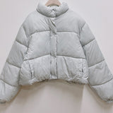 gelato pastel cropped padded jacket