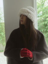 Eskimo Fakefur Beanie - Ivory
