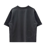 ジェンダーレス ㅁ Tシャツ - チャコール