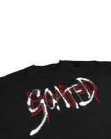 GOATED CUTTING OVERSIZE T-SHIRT(BK)