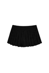 Canelé fake pocket skirt, Black