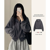Pope Incision Pocket High Neck Hooded Zip-Up