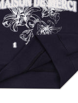 Women's Lees Lees Embossed クロップドスウェットシャツ ネイビー (FCF1TS204W)