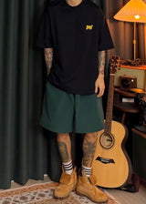 [ virstyle original ] INKKI Mesh Nylon Wide-Leg Shorts 