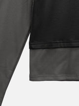 ソフトカラーブロックレイヤーTシャツ (3c)