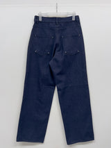 [Unisex/Non-Fade] Stitched Denim Wide Pants