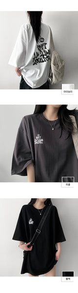 ルーブボクシーフィットグラフィックショートスリーブTシャツ
