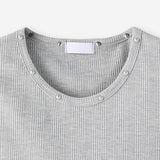 Node Stud Ribbed Sleeveless