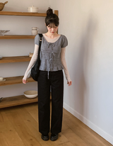 TD Basic Wide Cotton Pants (3color)