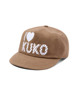 I❤︎KUKO ドット5パネルキャップ_モカ