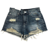 Ash & Ocean Damage Washing Denim Shorts (2 colors)