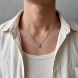Silver Charm Horseshoe Necklace