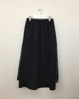 フリル刺繍レイヤードスカート (2color)