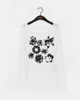 ボントフラワーシアーTシャツ