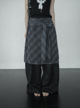 Ar knot check skirt