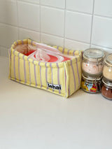 Stripe Tissue Basket