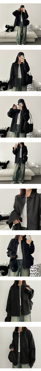 a keeper collar cotton jacket