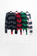 Kera Hairy Stripe Knit
