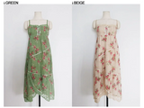 コイケ ローズ レース ビスチェ ドレス (PINK, GREEN 2COLORS!)