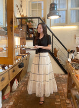 ドミンラウンドパフ半袖ジャケット