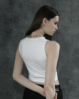 Triclipse Embroidered Sleeveless White