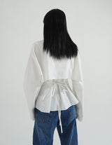 [SET] Bolero Shirt + Strap Sleeveless Top