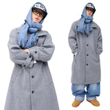 Oversized Wool Balmacaan Coat