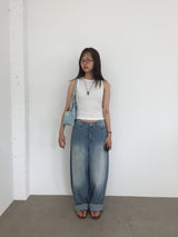 Bleach Relaxed Fit Denim (2color)