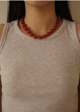 CARNELIAN LARGE NECKLACE