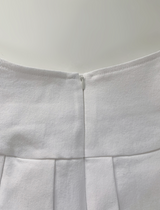 janenne low-waist corset skirt (white)