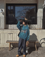 Qoo Back Painting Denim Pants