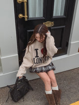 Pilen Check Pumpkin Mini Skirt